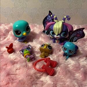 Littlest Pet Shop Colorful Animal Figures Set